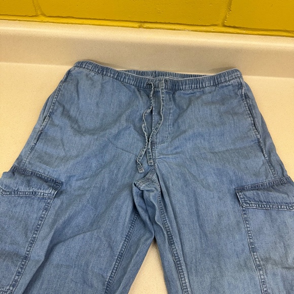 Women's Gap Wide Leg Cargo Pants Blue Size Large - Picture 3 of 7